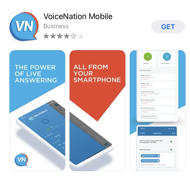 VoiceNation app in the Apple App store