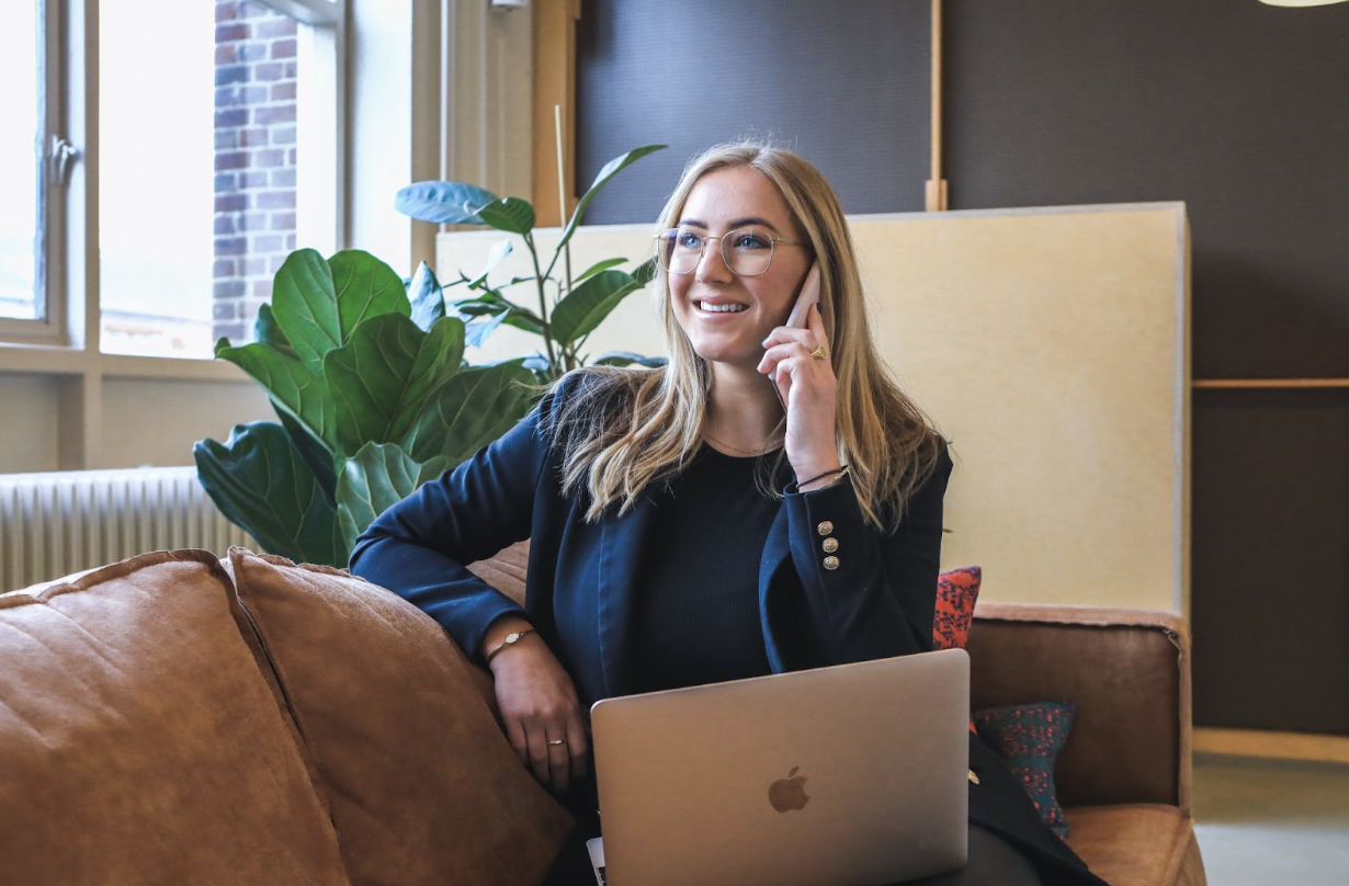 Woman on the phone