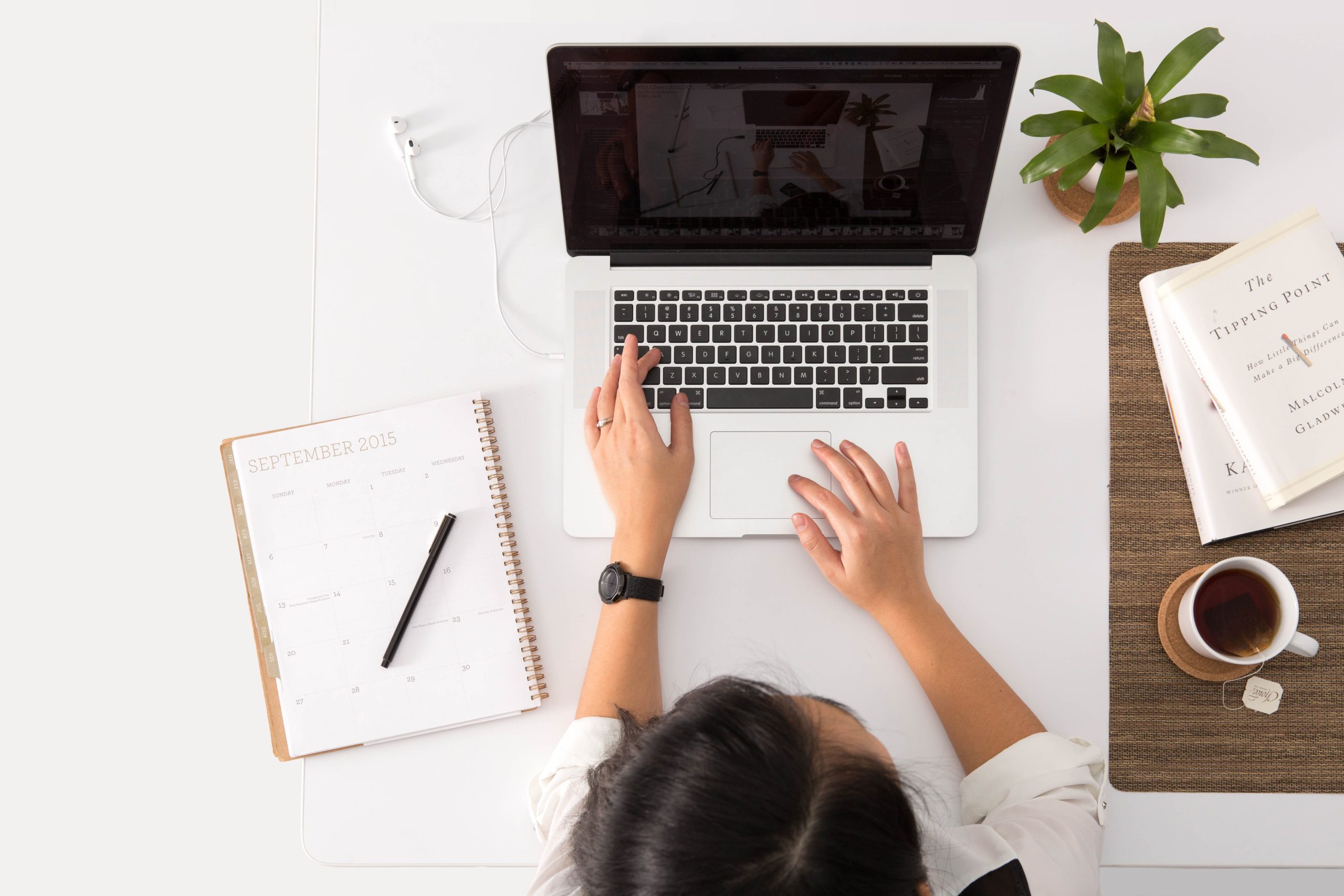 virtual receptionist on computer